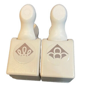 Martha Stewart Swirling Lace Loops Cutout Decorative Corner Punch Craft Set Of 2